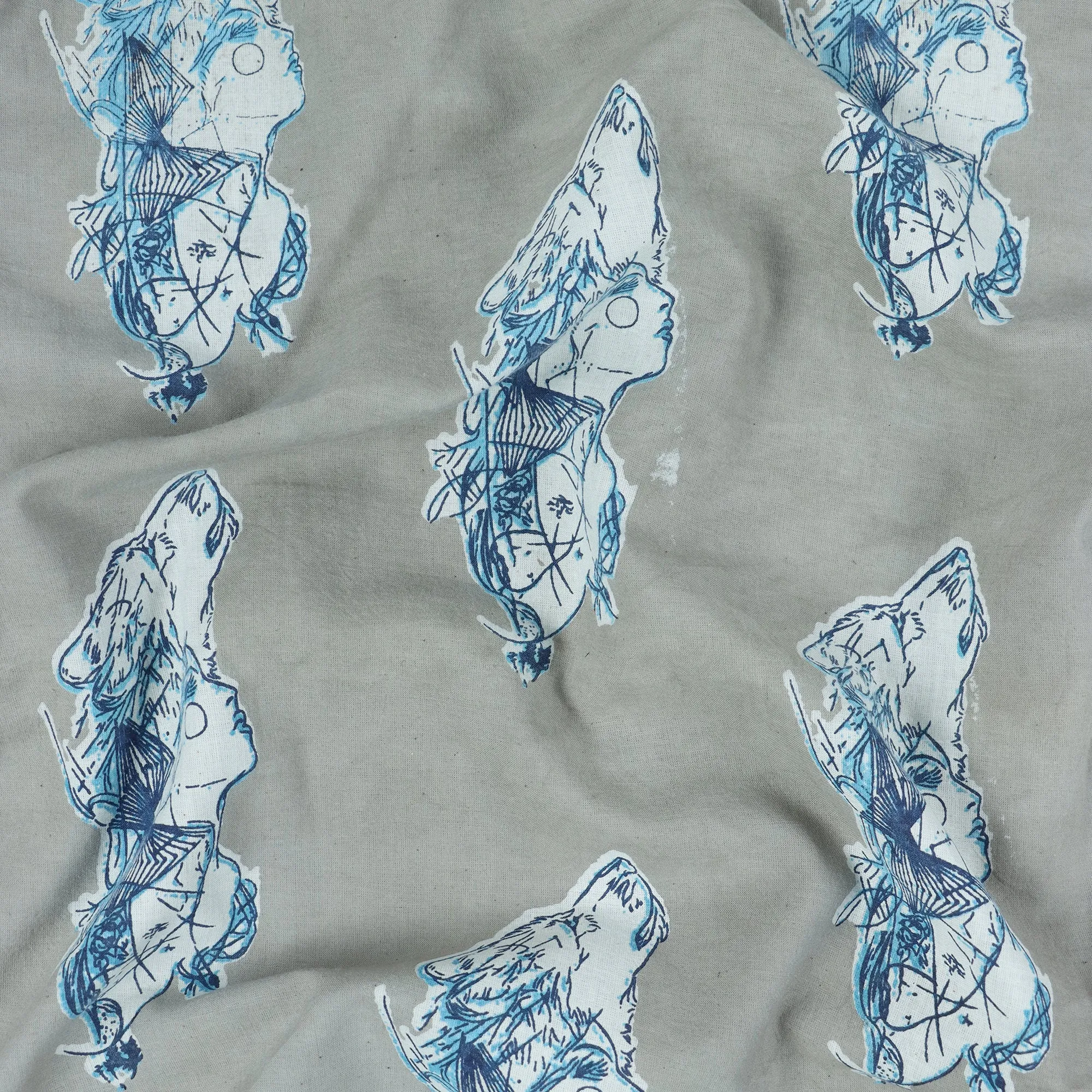 Hand Block Print Organic Cotton Fabric