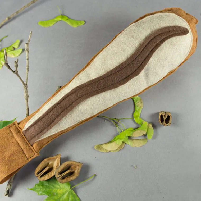 Handmade Chipmunk Eco-Felt Mask & Tail
