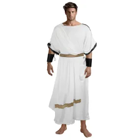 HOMELEX Greek Toga Costume for Men Halloween