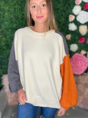 Kalia Colorblock Patchwork Sweater