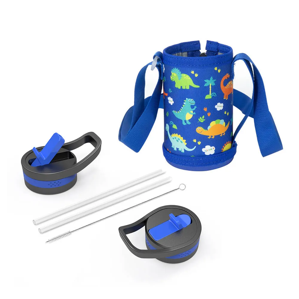 Kids Water Bottle with Carrying Pouch | 14oz