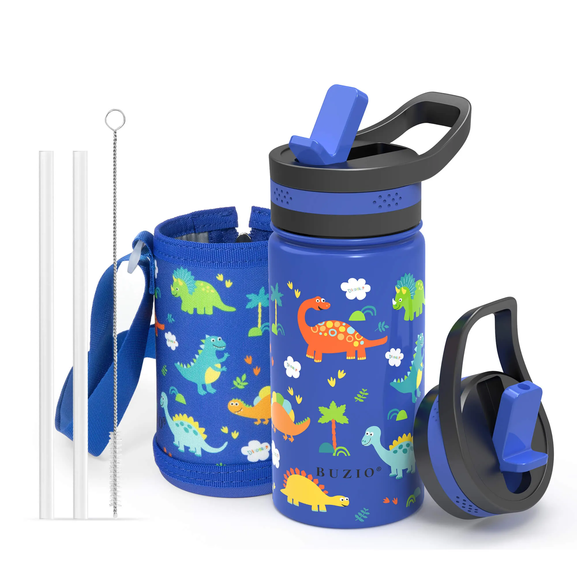 Kids Water Bottle with Carrying Pouch | 14oz