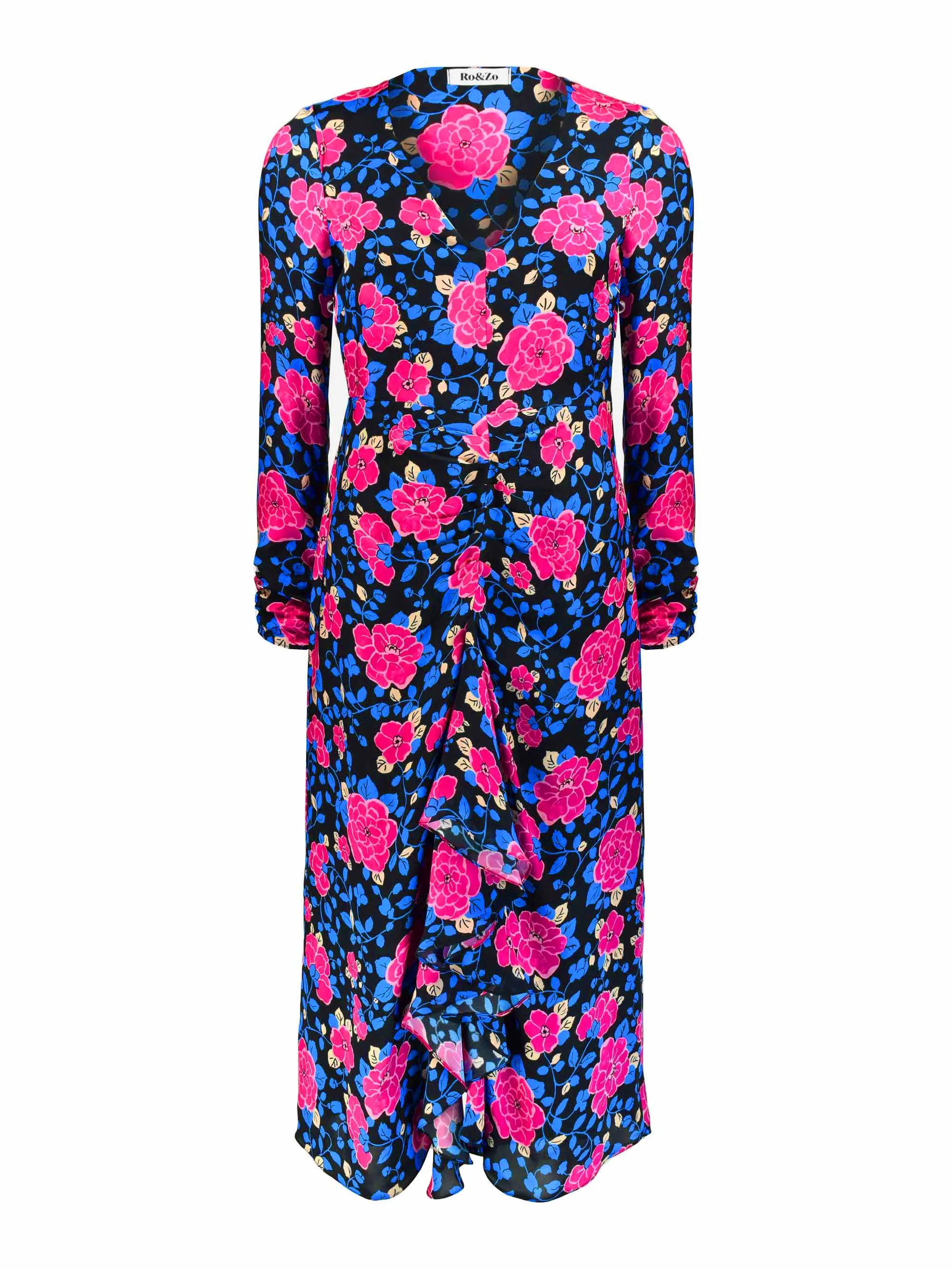 Margot Floral Ruffle Dress