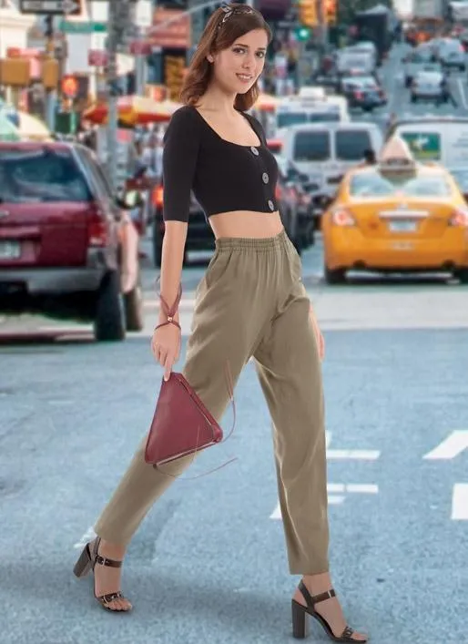 McCall's Pattern M8057 Misses' Elastic-Waist Shorts and Pants