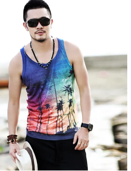 Men's Summer Casual Vest Sleeveless T-Shirt