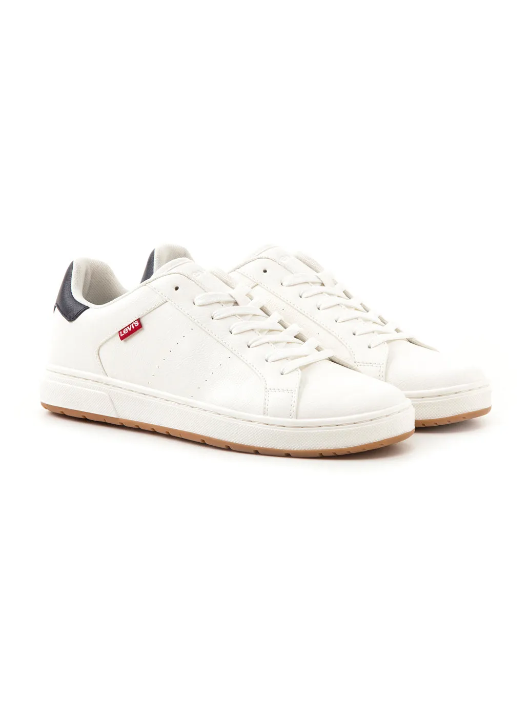 Men's White Colorblock Shoes