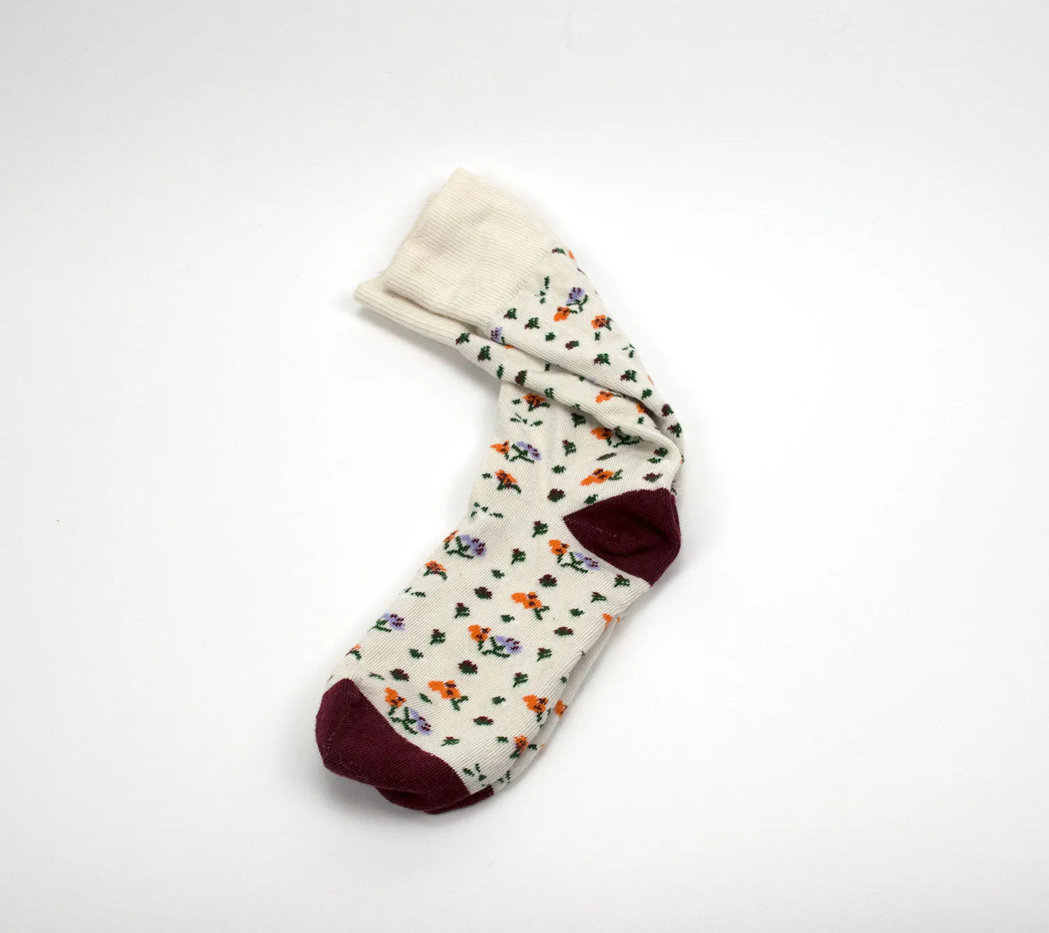 'Milkweed' Crew Socks