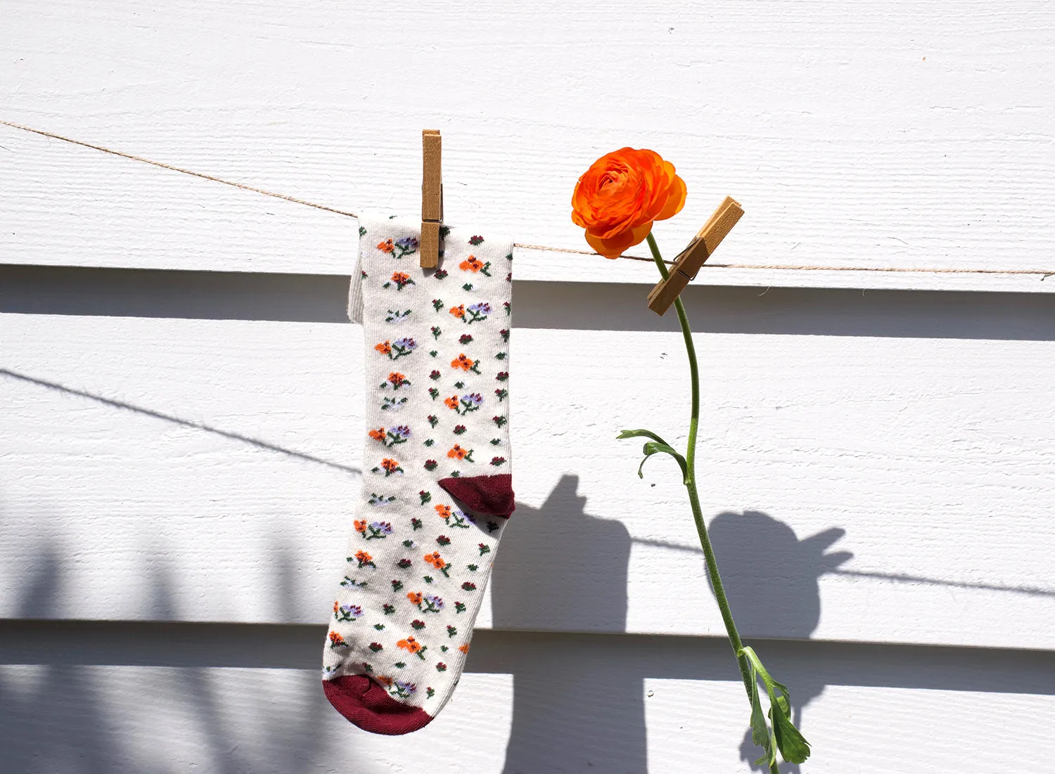 'Milkweed' Crew Socks