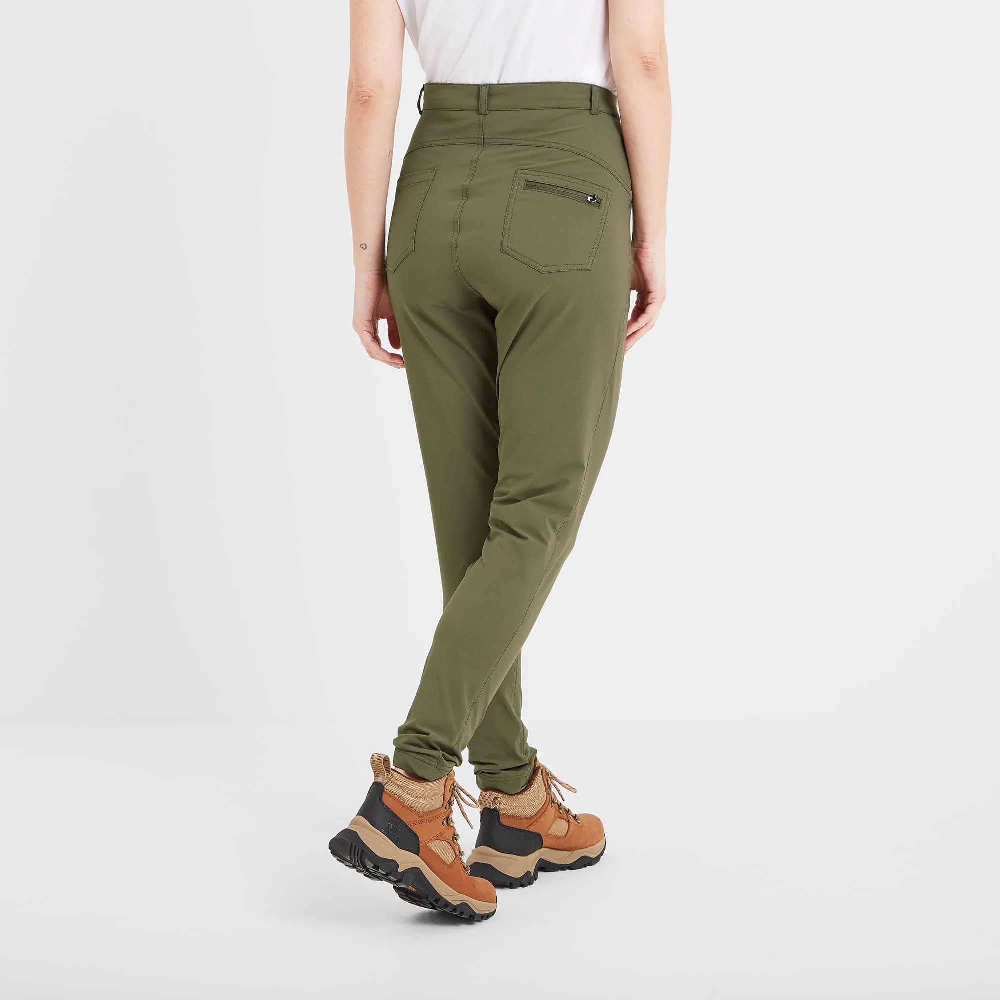 Milton Womens Water Resistant Slim Trouser Long - Khaki