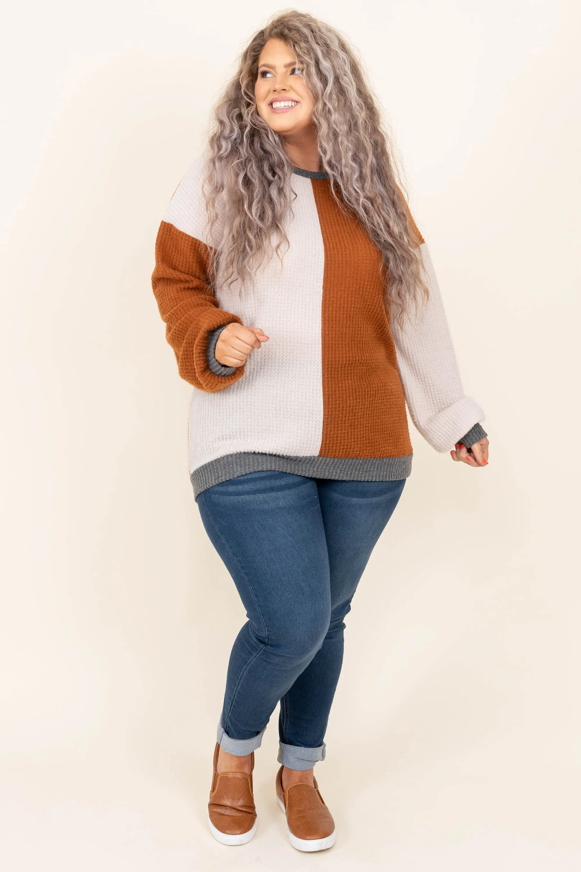 Mindless Thinking Sweater, New Camel