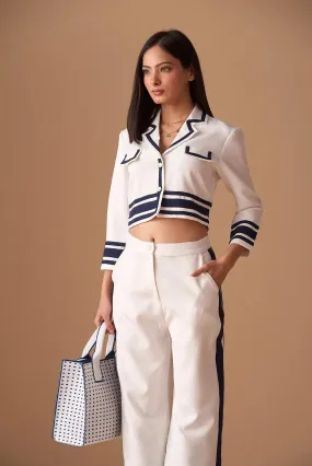 Navy Cut Blazer