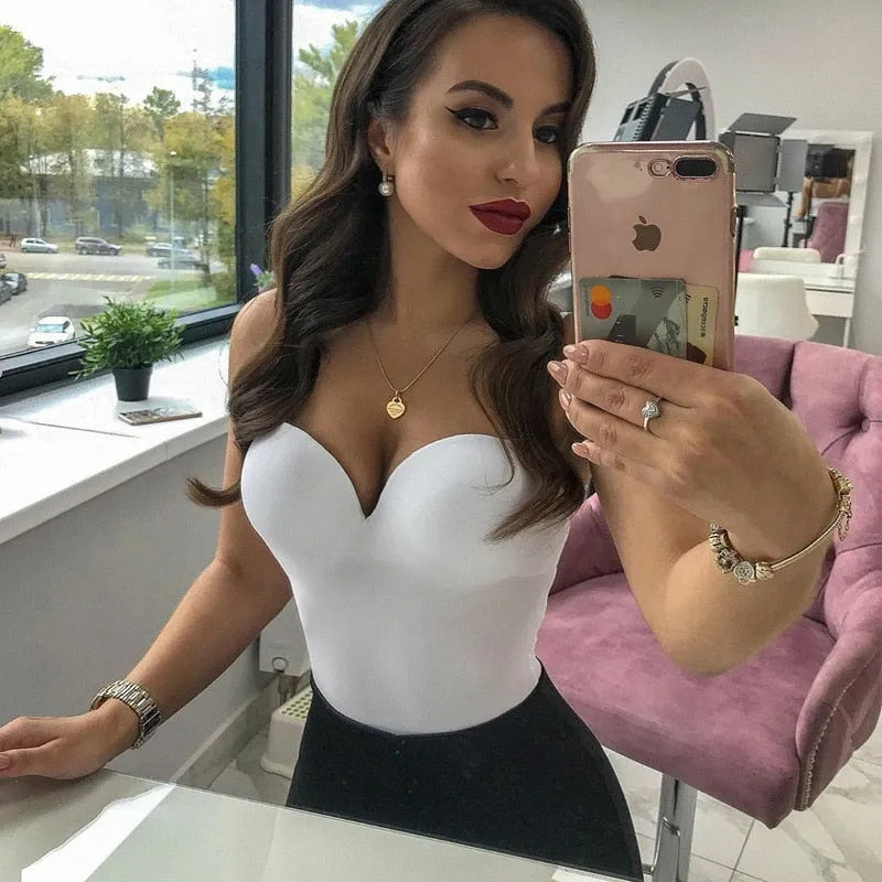 New Elegant Black Bodysuit