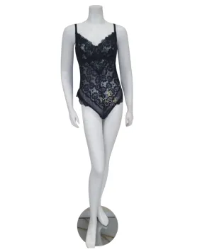 Oh La La Cheri Plus Size Black Page Underwire Lace Teddy