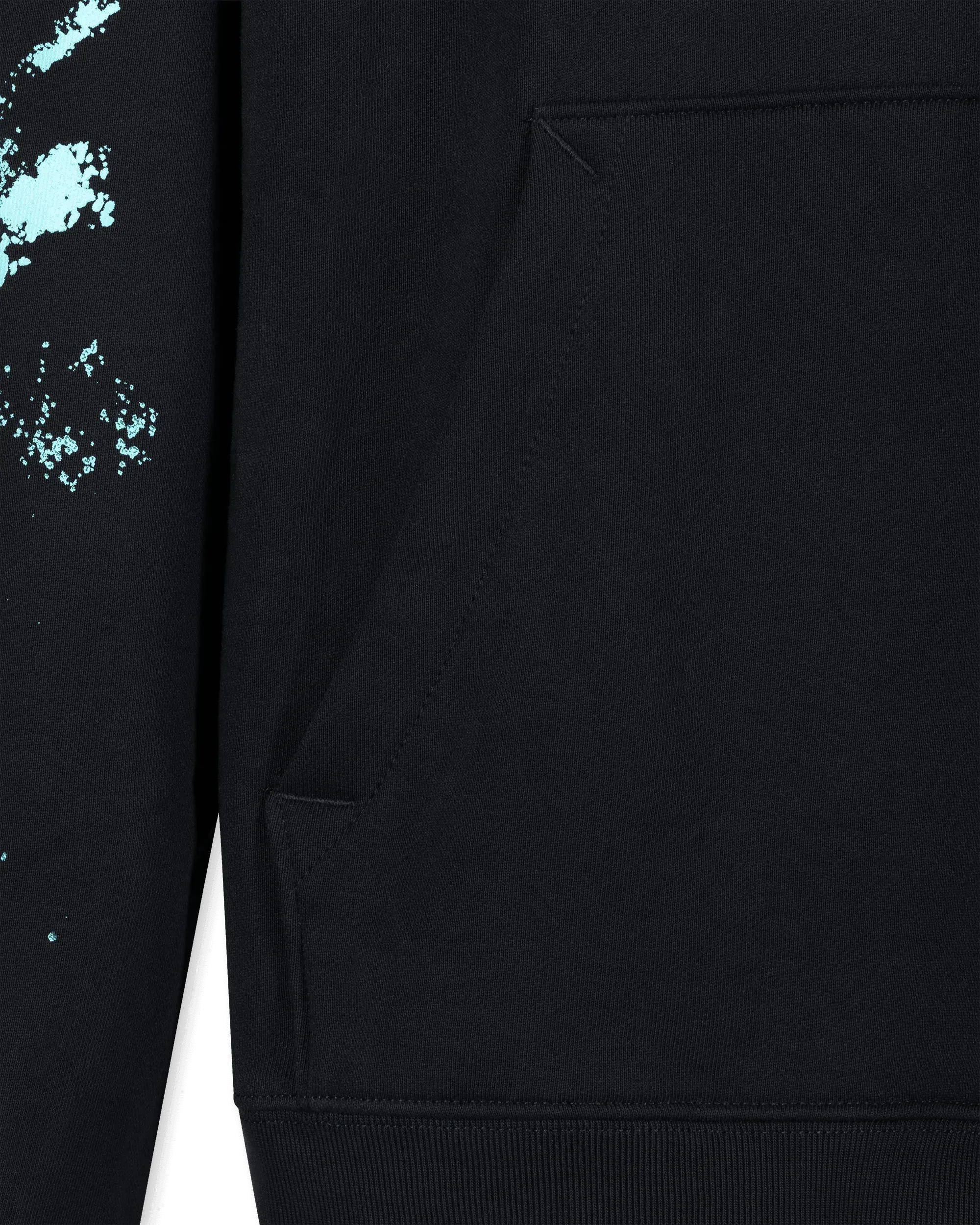 Painted-Effect Logo Hoodie