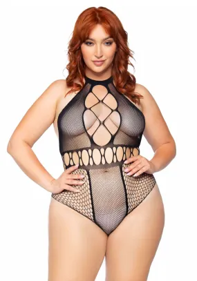 Plus Seamless Halter Bodysuit