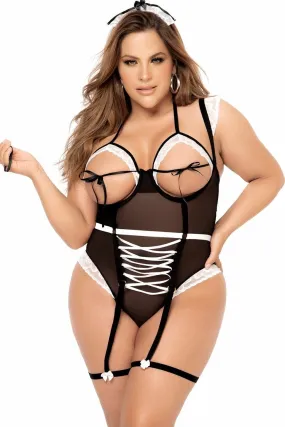 Plus Size Sexy French Maid Costume