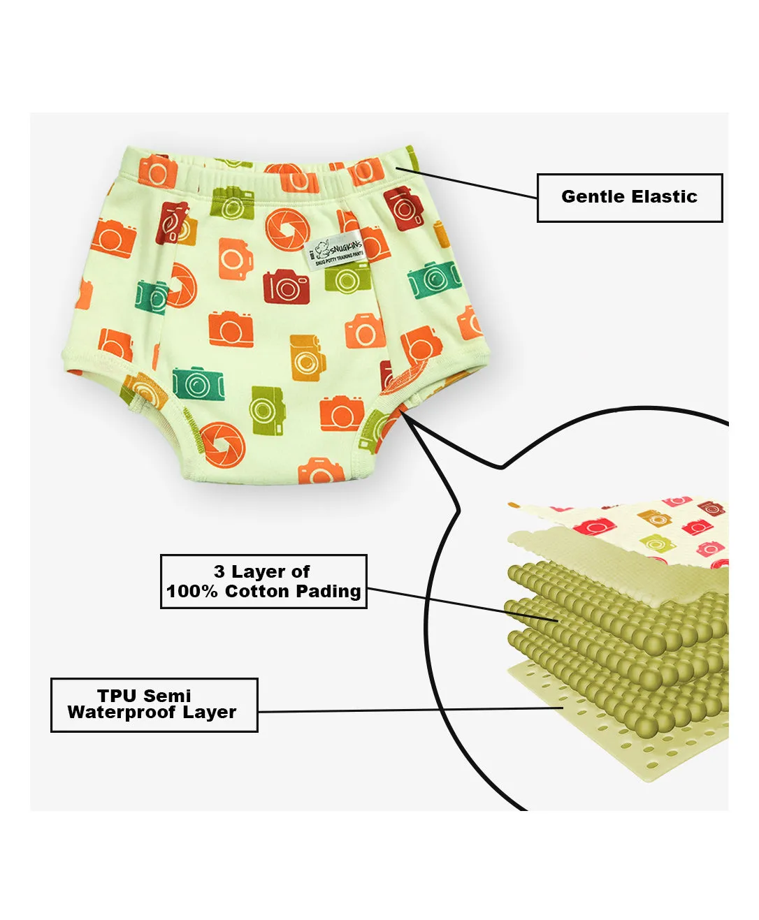 Potty Training Pants, Pajamas & Shorts for Toddlers, Boys and Girls- Sailing Hearts
