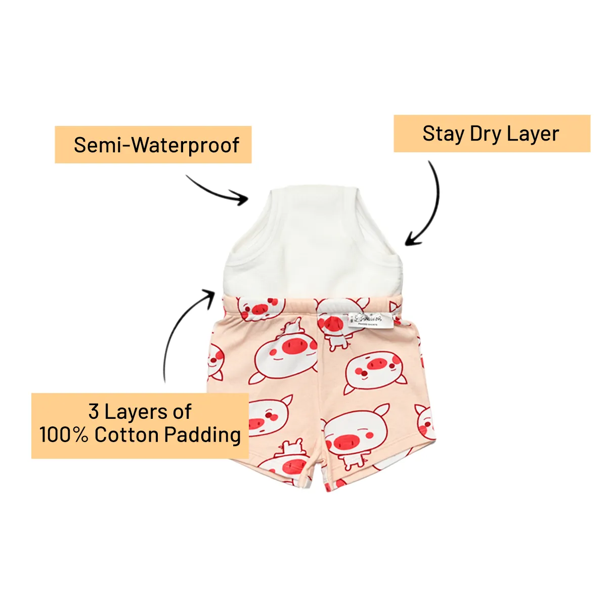 Potty Training Shorts - Pack of 2 (Snug Farm Print)