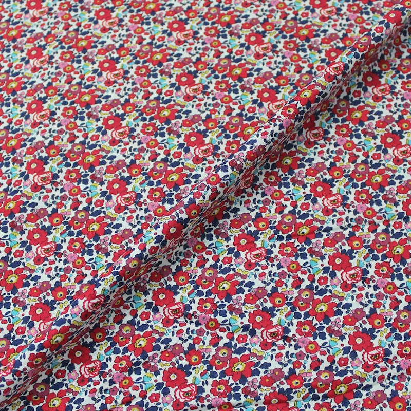 Red Dressmaking Cotton Lawn - Bertha