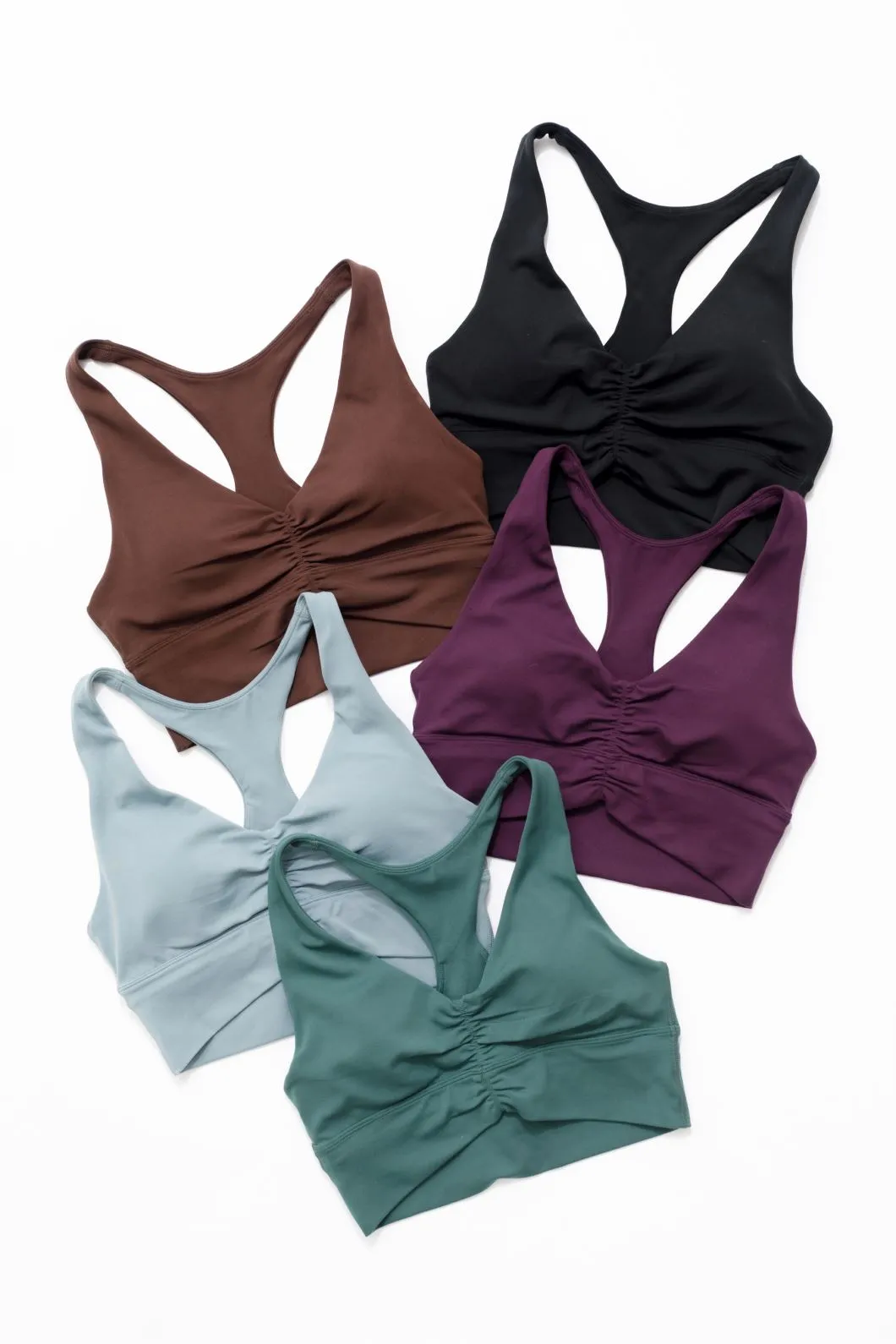 Reluna Ruched Bra Pine