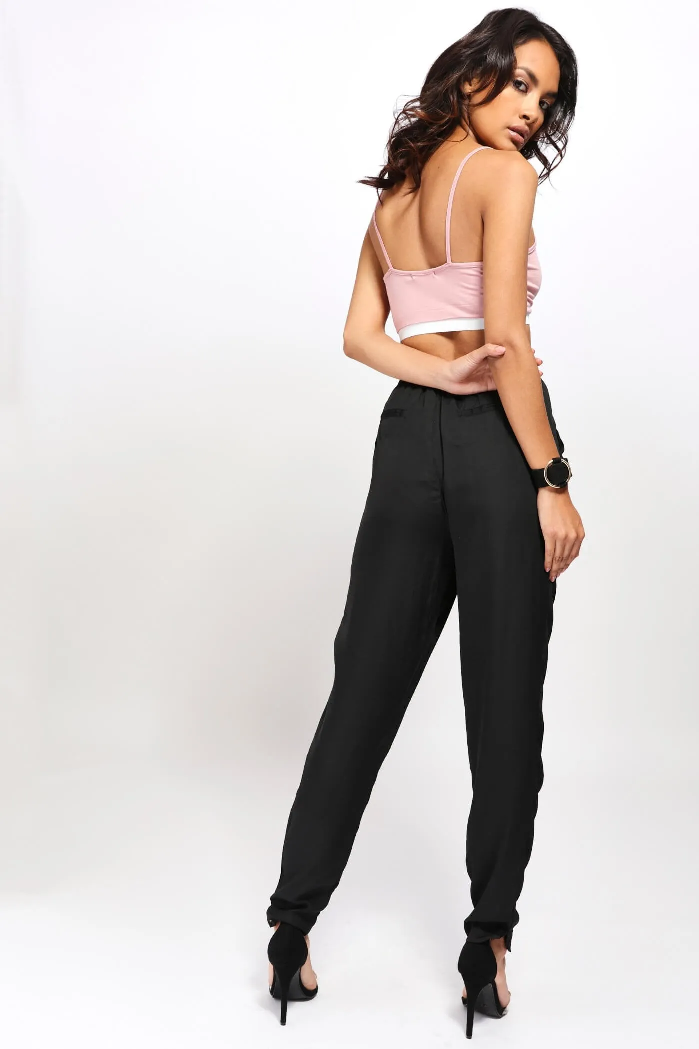 Rose Jersey Triangle Bralet