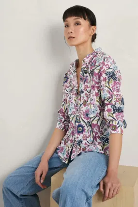 Seasalt Larissa Shirt - Floral Terrain Chalk