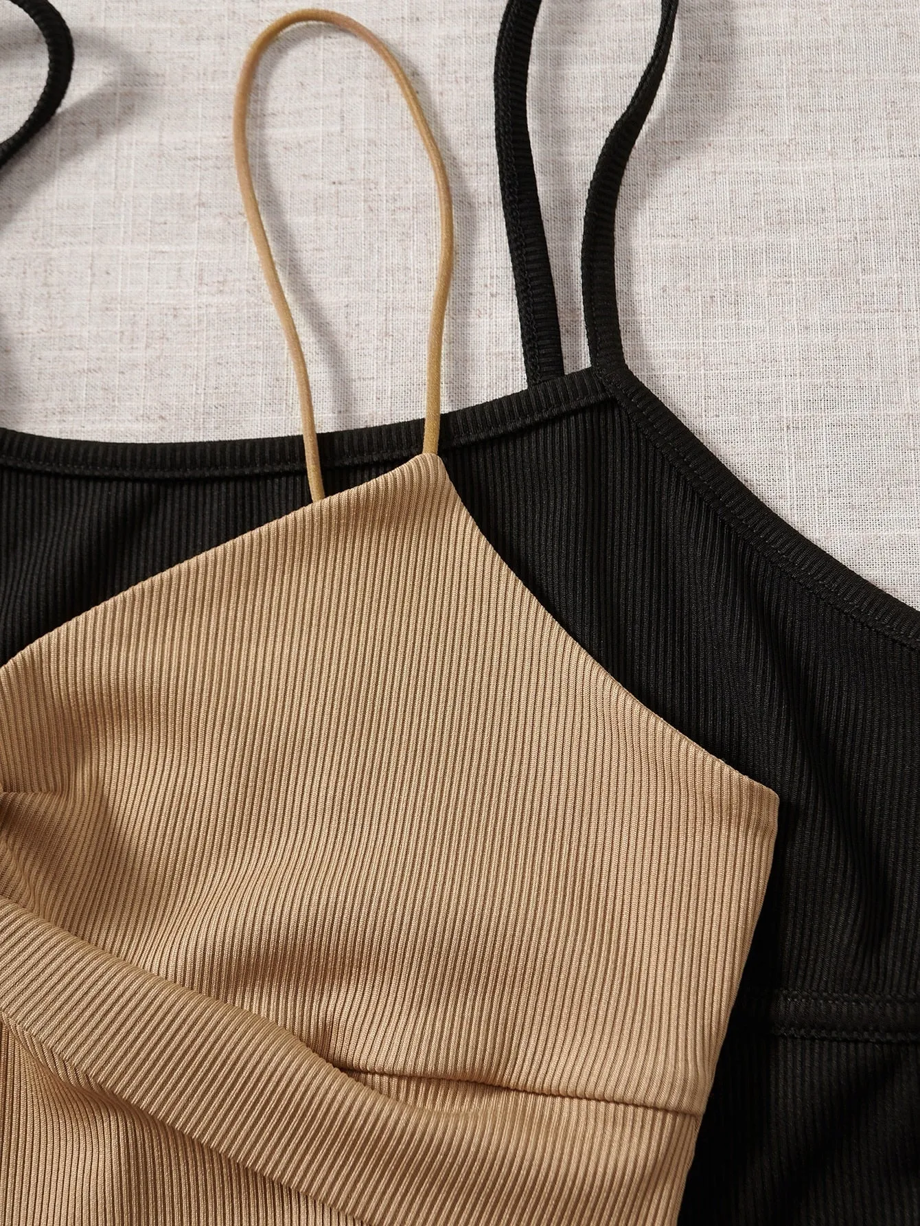 Sexy Plain Twist Sleeveless Spaghetti Strap Natural Women Bodysuit