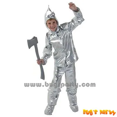 Silver Man Boy Costume