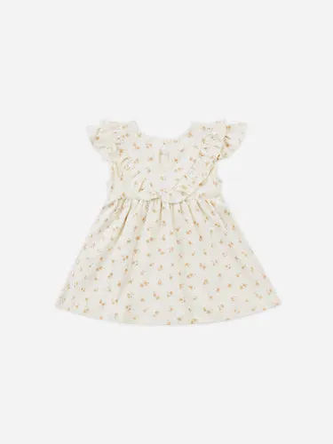 Sleeveless Ruffle V Dress - Ditsy Melon *LAST ONE - 6/12m*