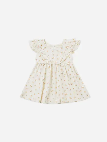 Sleeveless Ruffle V Dress - Ditsy Melon *LAST ONE - 6/12m*