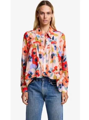 SMYTHE - CLASSIC SHIRRED BLOUSE