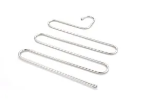 Stainless Steel Multi-Function S-Type Padded Trouser Rack Magic Multi-Layer Hanger Anti-Skid Pants Hanging No Trace Trousers Rack