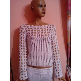 Summer sweater crochet pattern