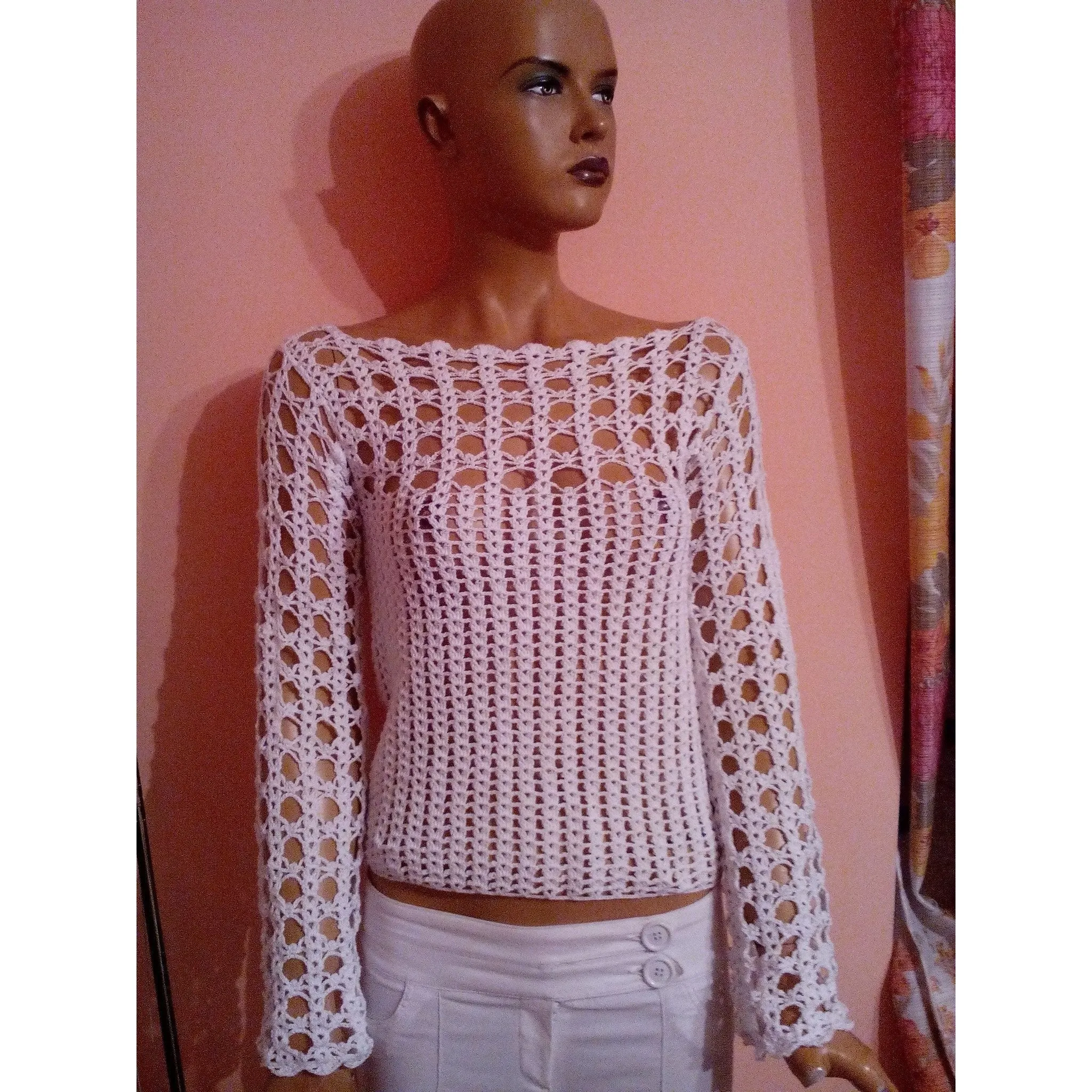 Summer sweater crochet pattern