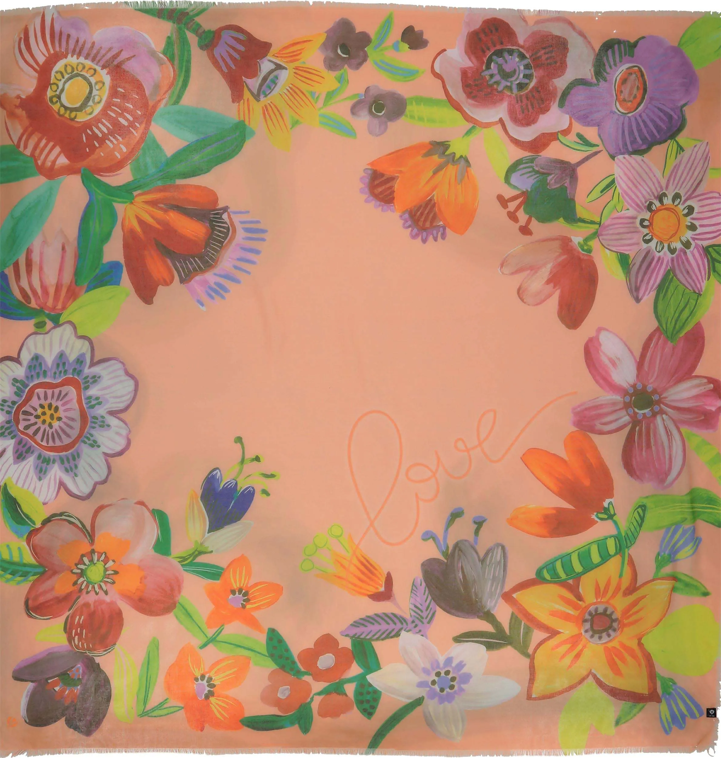 Sustainability Edition Painted Flowers Recycled Square