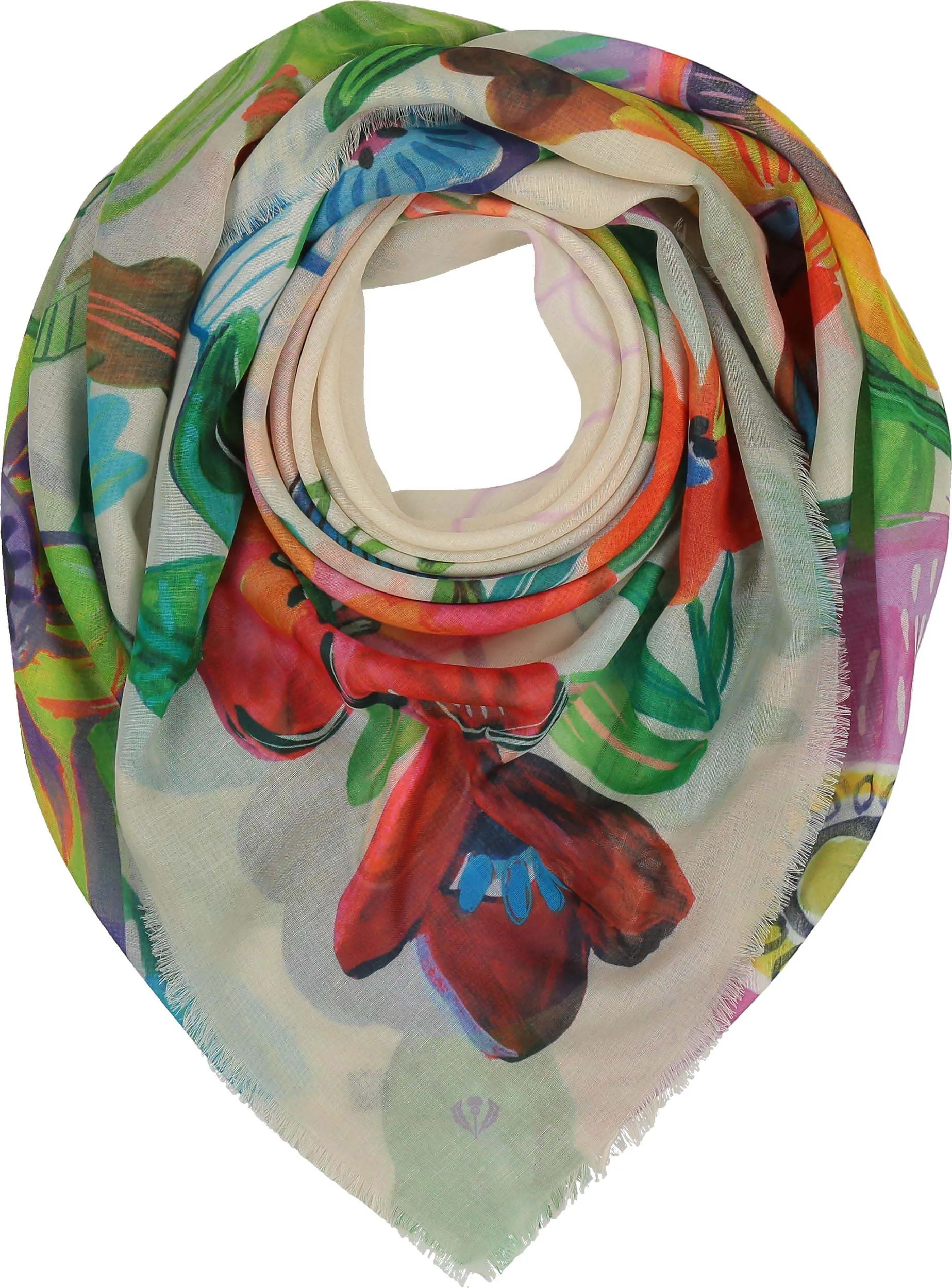 Sustainability Edition Painted Flowers Recycled Square