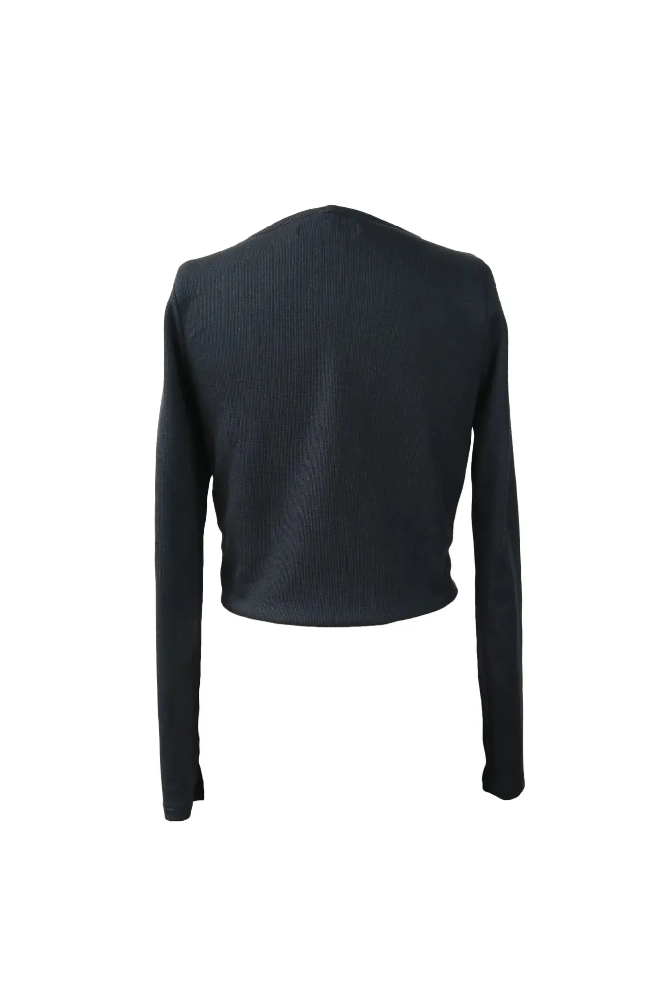 Sustainable Knit Ruched Long Sleeve Top