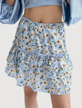 Sustainable Ruffle Party Skirt with Elastic