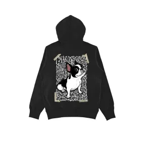 Tape Bulldog Logo Hoodie Black