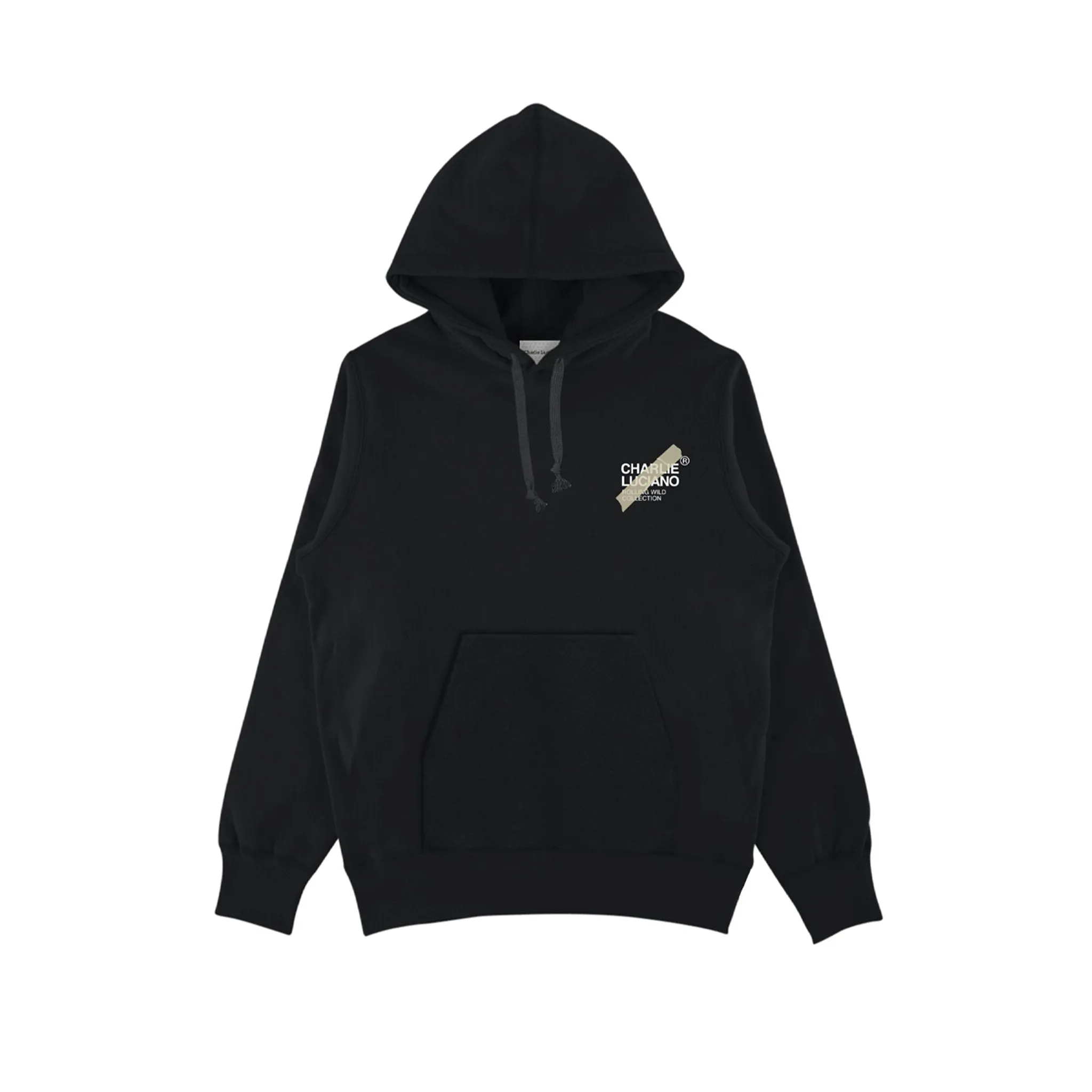 Tape Bulldog Logo Hoodie Black