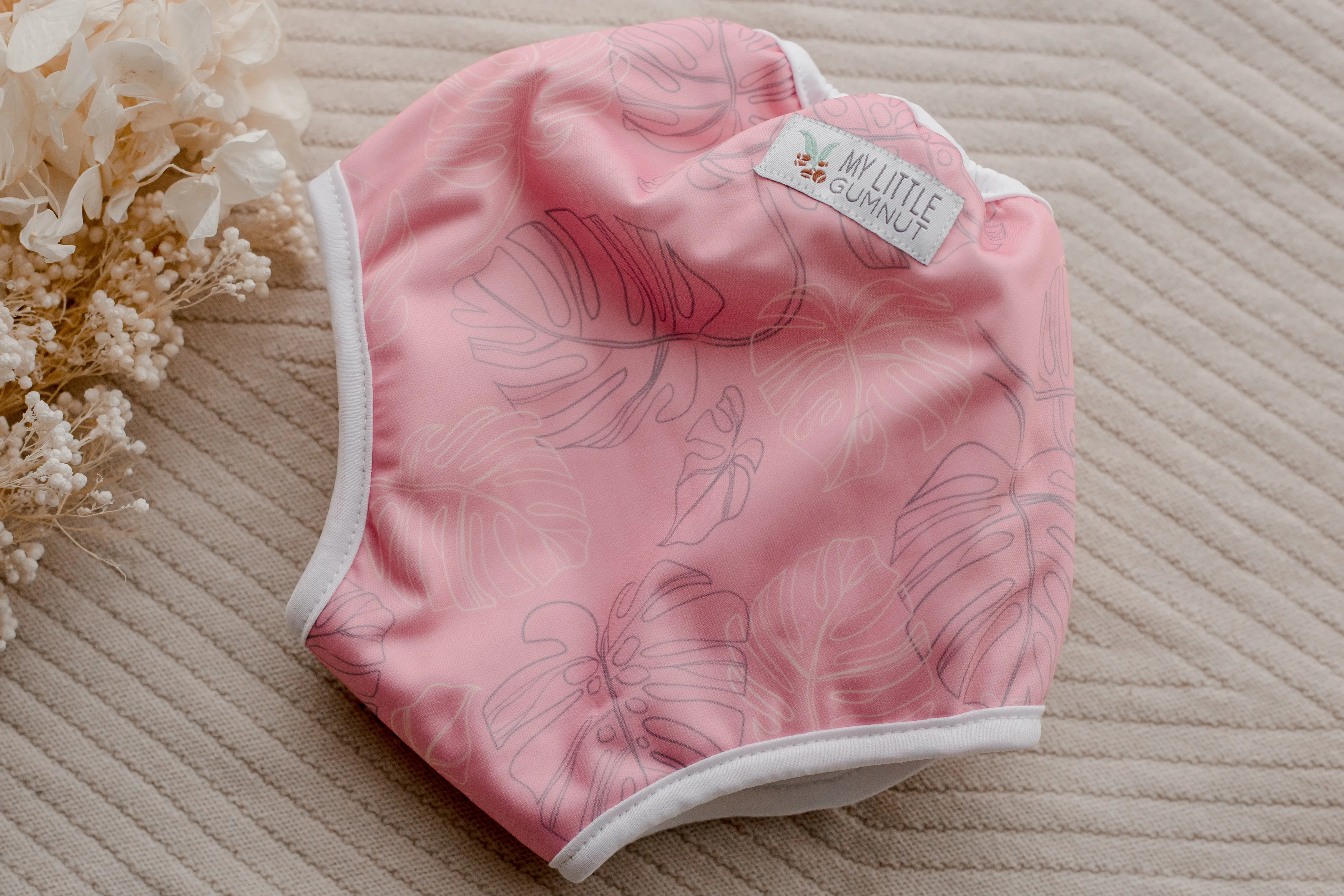 Training Pants - Monstera (Dusty Pink)