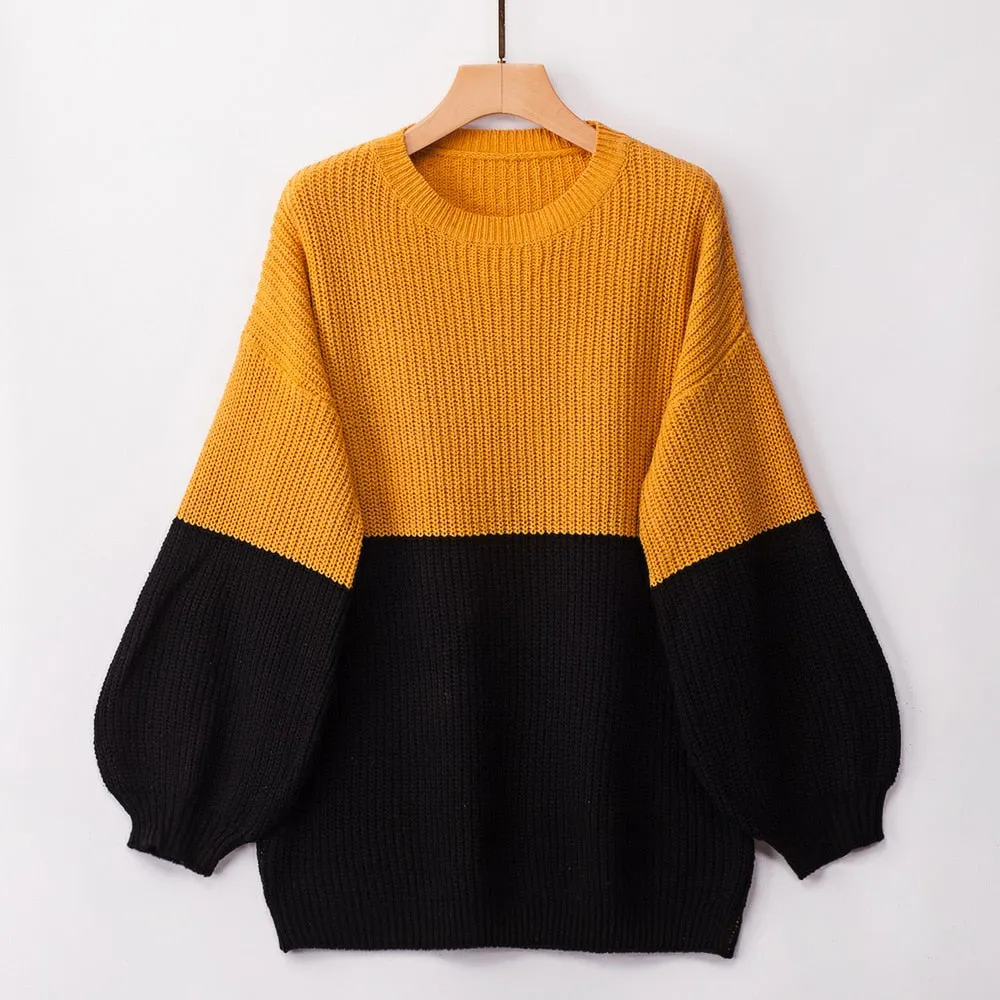 Two - Color Women's Sweater