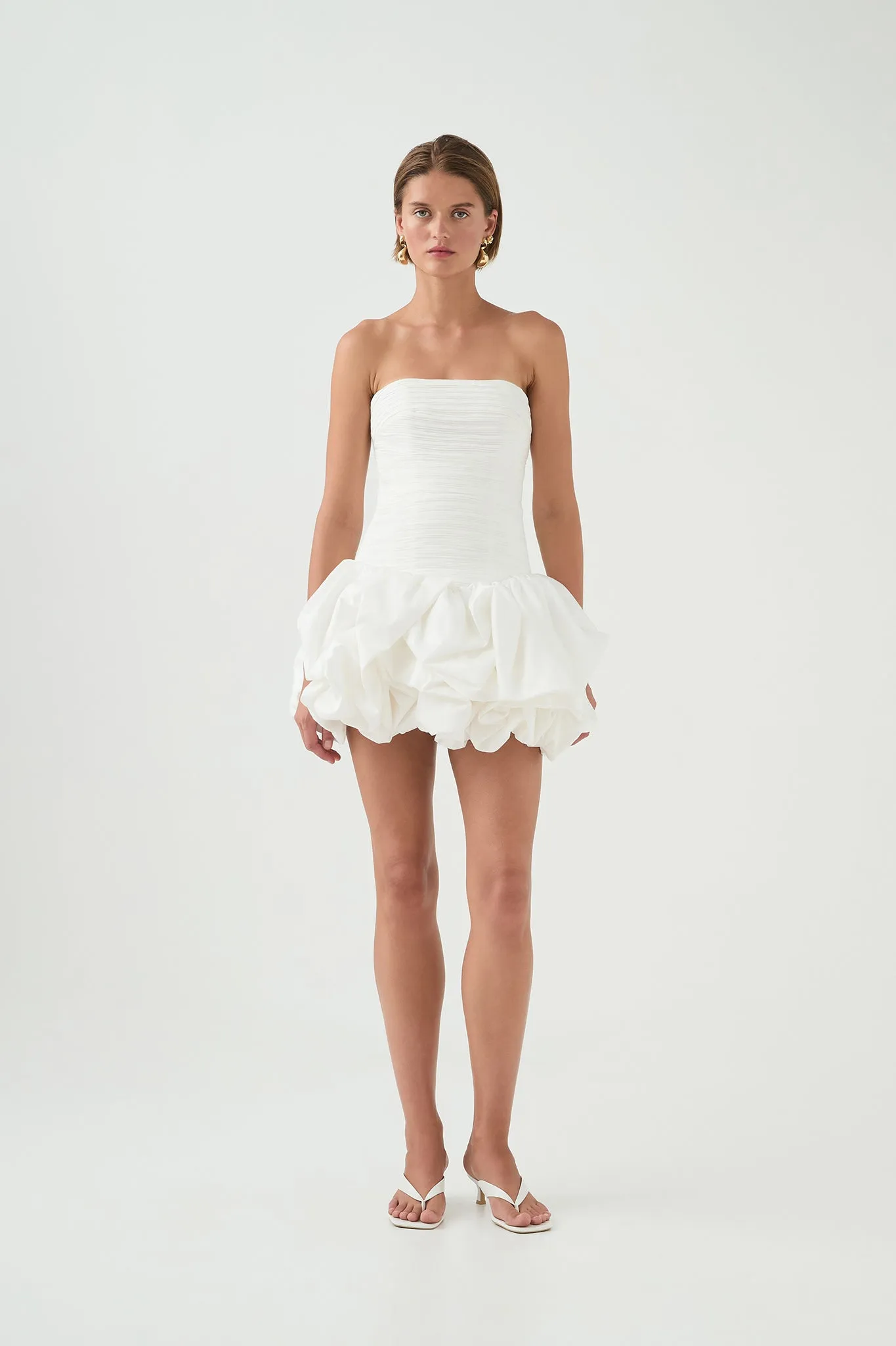 Violette Bubble Hem Mini Dress