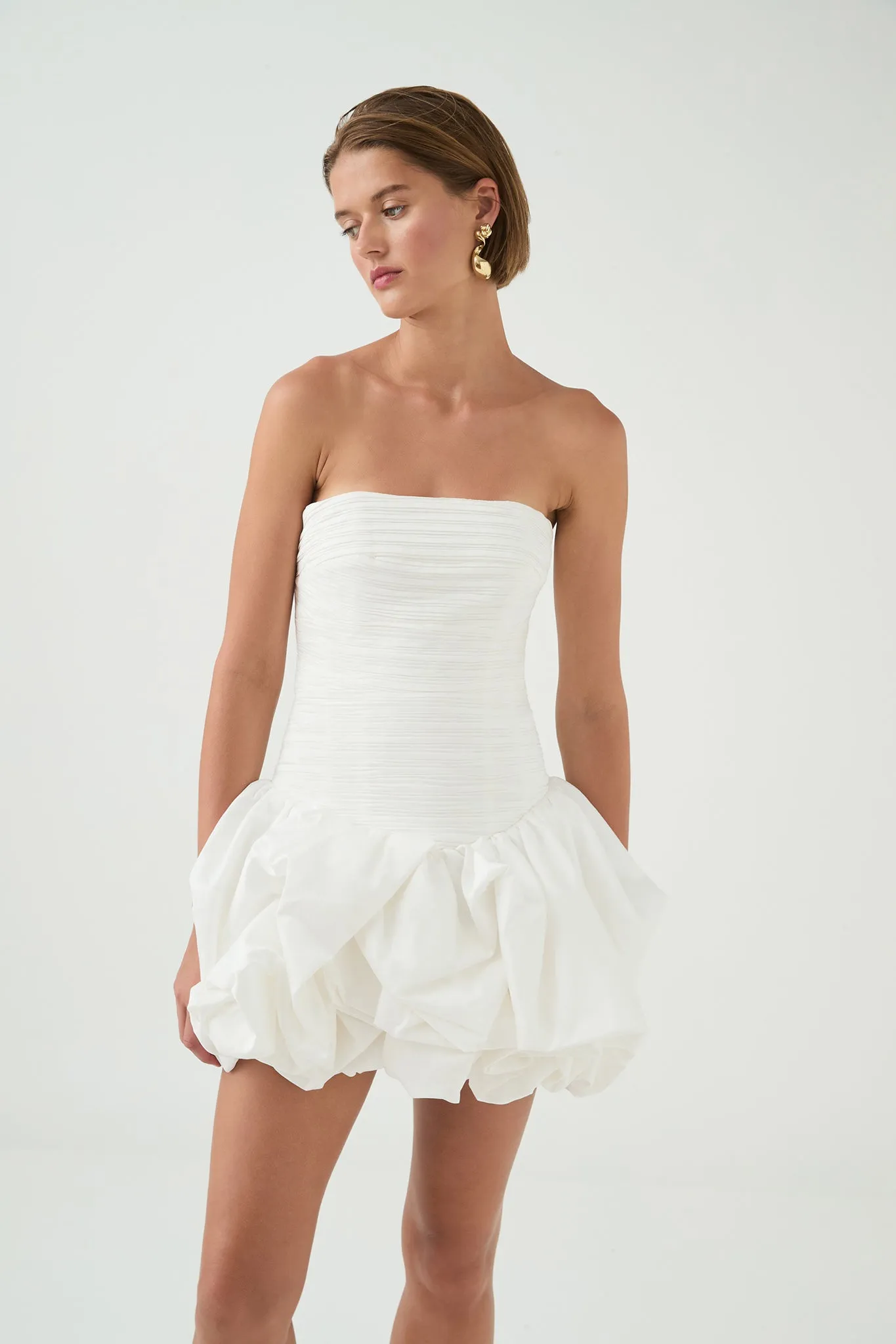 Violette Bubble Hem Mini Dress