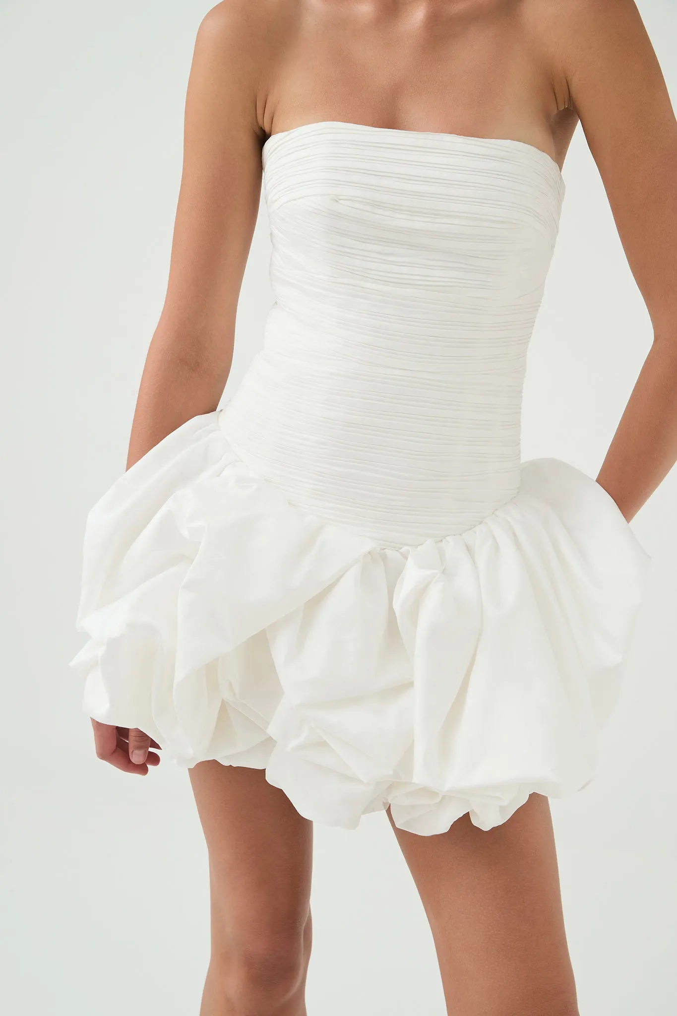 Violette Bubble Hem Mini Dress