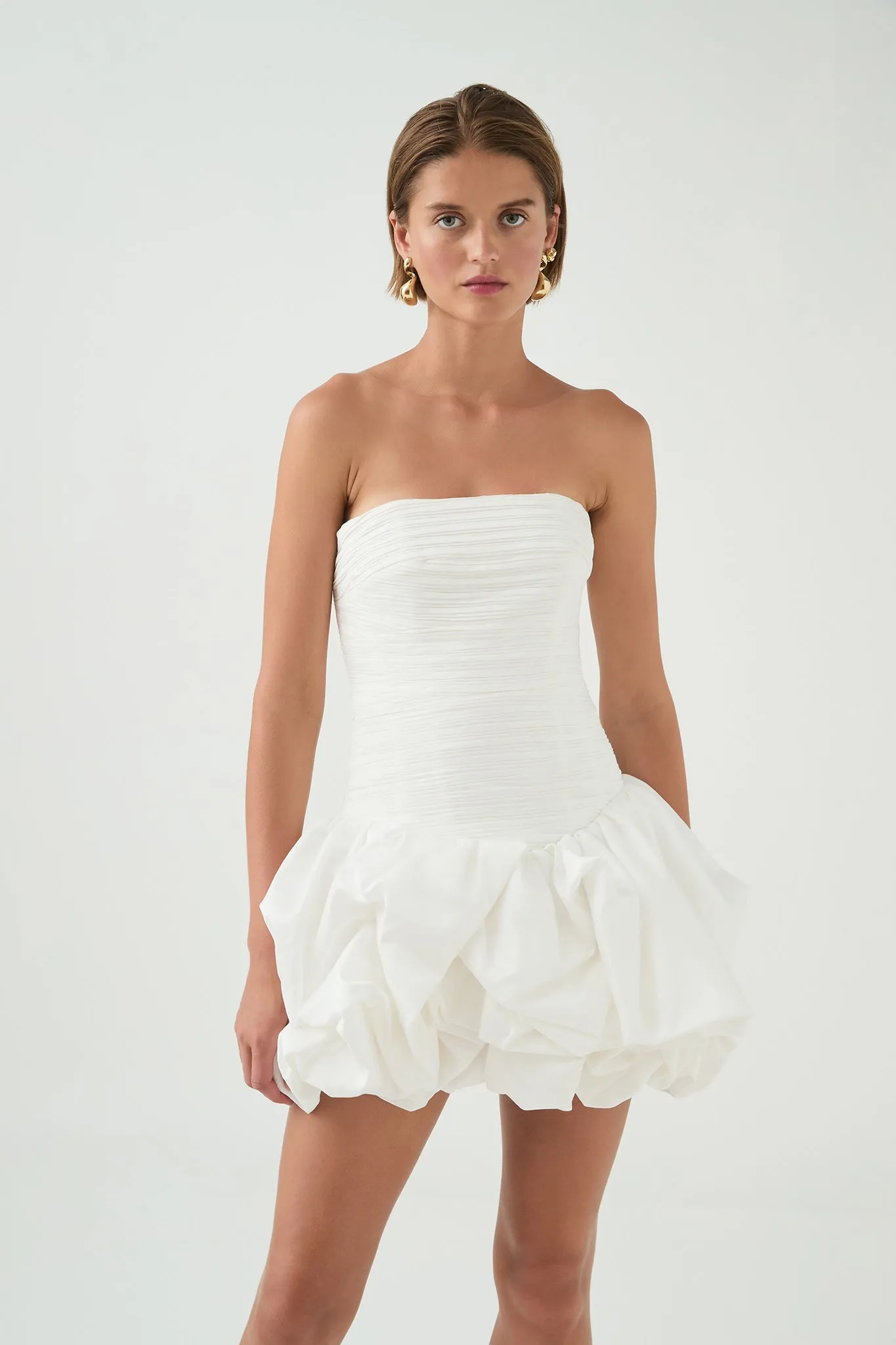 Violette Bubble Hem Mini Dress