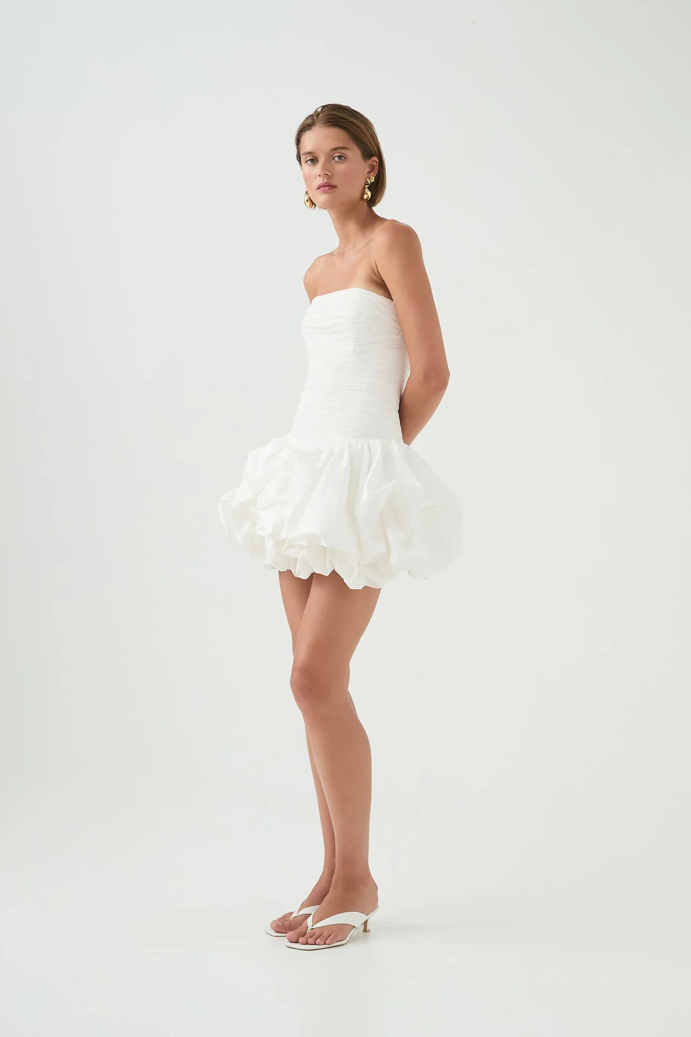 Violette Bubble Hem Mini Dress