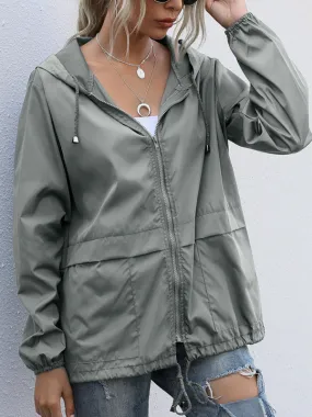 Waterproof Hooded Raincoat Jacket for Adventurous Hiking
