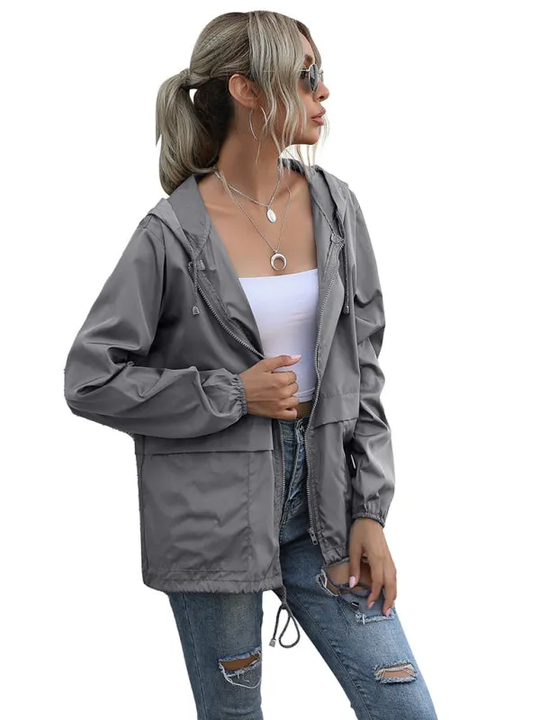 Waterproof Hooded Raincoat Jacket for Adventurous Hiking