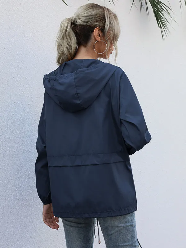 Waterproof Hooded Raincoat Jacket for Adventurous Hiking